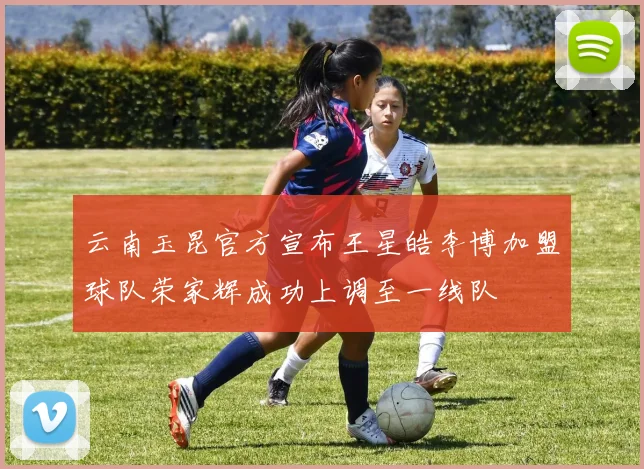 云南玉昆官方宣布王星皓李博加盟球队荣家辉成功上调至一线队